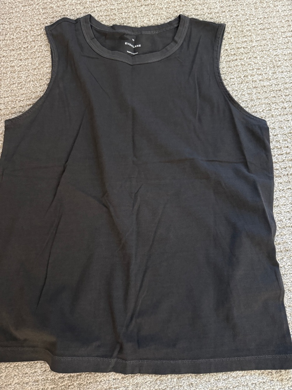 Everlane Black Sleeveless Crew Tank